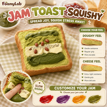 Customized Jam Toast Squishy