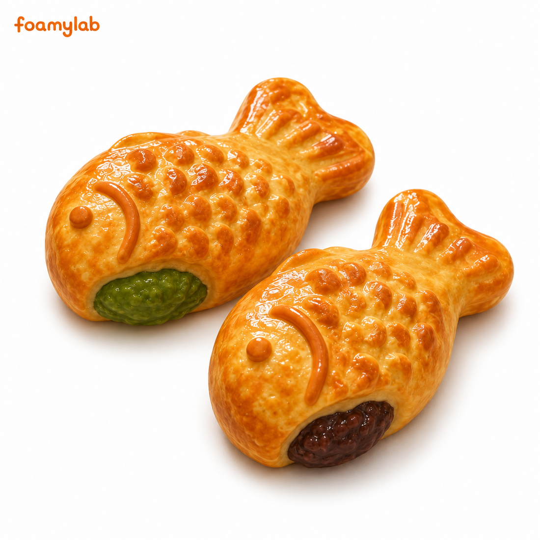 Taiyaki blando relleno de "lava" personalizado