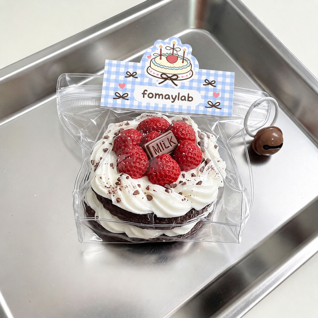 Strawberry Chocolate Cream Cake Squishy