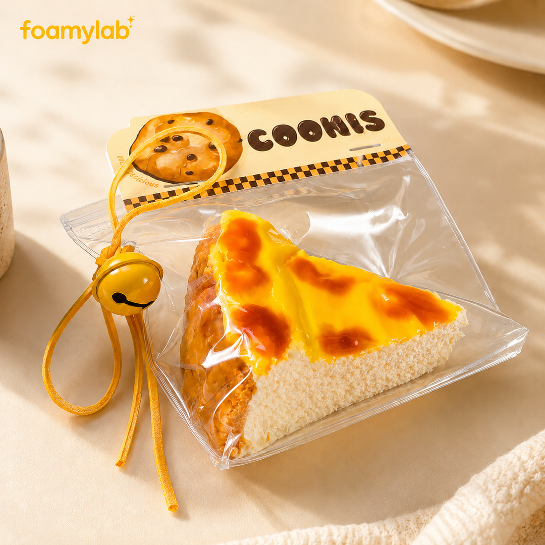 Squishy de tarta de queso quemada vasca