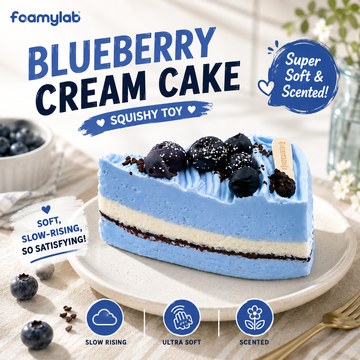 Blueberry Cream Cake Squishy